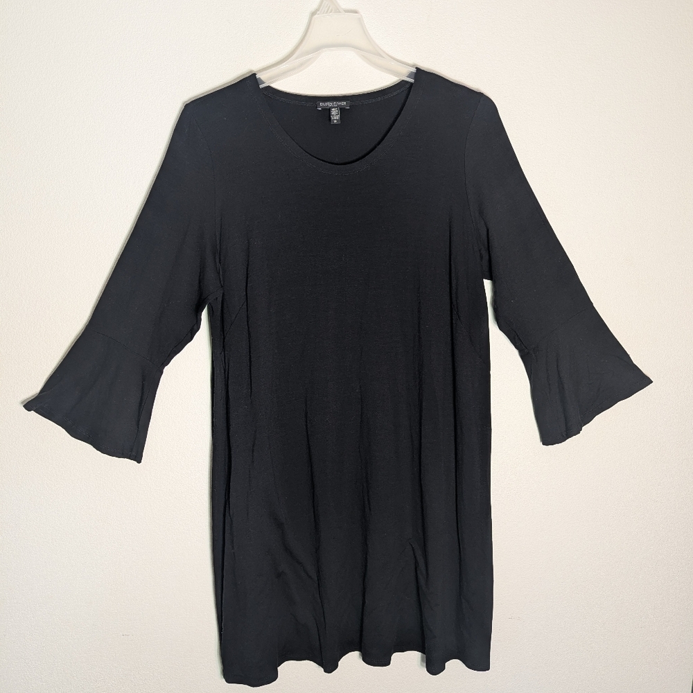 Eileen Fisher Womens Dress Bell Sleeves Scoop Tencel Quiet Luxury Plus Size 1X